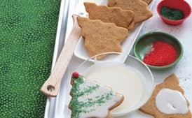Gingerbread Trees with Juniper Berry Glaze
