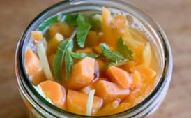 Gingered Pickled Carrots