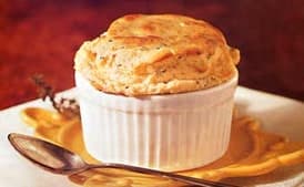 Goat Cheese and Herb Souffles