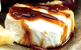 Goat Cheese in Crackling Caramel Syrup