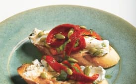 Goat Cheese with Chipotle and Roasted Red Pepper