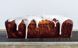 Grapefruit–Poppy Seed Loaf Cake with Yogurt Glaze