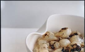 Gratineed Mustard Creamed Onions