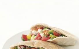 Greek Salad Pita Sandwiches