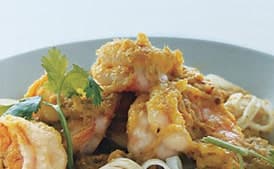 Green Curry Shrimp with Noodles