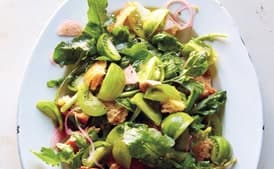 Green Panzanella with Pickled Shallot