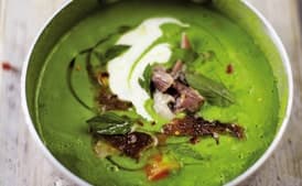 Green Pea and Ham Soup