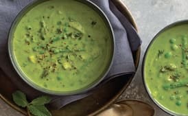 Green Pea, Asparagus, and Parsley Soup
