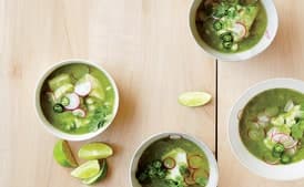 Green Posole with Cod and Cilantro