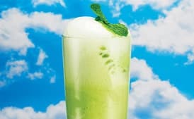 Green Tea And Ginger Beer Float