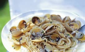 Grill-Roasted Clam Linguine