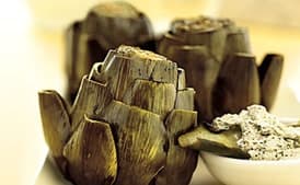 Grilled Artichokes with Artichoke-Mint Dip