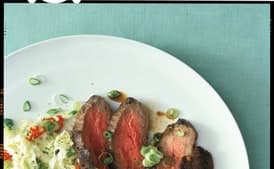 Grilled Asian Flank Steak with Sweet Slaw