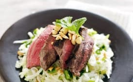 Grilled Beef, Jícama, and Apple Salad