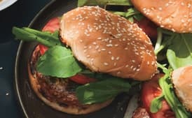 Grilled Burgers with Meyer Lemon Butter