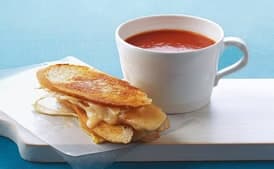 Grilled Cheddar and Fennel Sandwiches with Curry Mayo