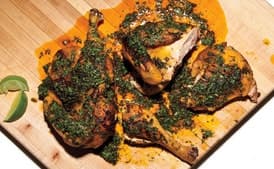 Grilled Chicken with Board Dressing