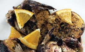 Grilled Citrus Chicken Under a Brick
