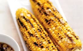 Grilled Corn with Sweet-Savory Asian Glaze