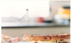 Grilled Corned Beef and Fontina Sandwiches