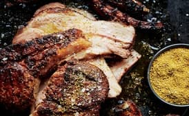 Grilled Fennel-Rubbed Triple-Cut Pork Chops