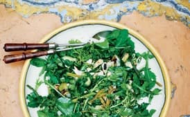 Grilled Green Salad with Coffee Vinaigrette