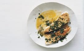 Grilled Halibut with Chimichurri