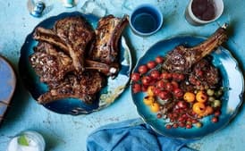 Lamb Chops Scottadito with Charred Cherry Tomatoes