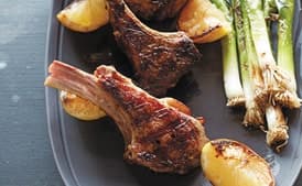 Grilled Lamb Chops with Kefir Verde Sauce