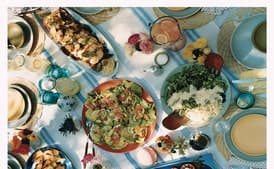 Grilled Nectarines with Feta