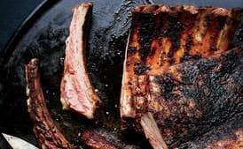 Grilled Porcini-Rubbed Rack of Veal