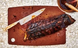Grilled Pork Ribs with Gochujang Barbecue Sauce
