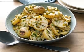 Grilled Potato Salad with Cornichons and Dill