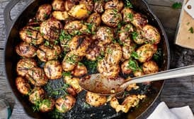 Grilled Potatoes With Red Miso Butter