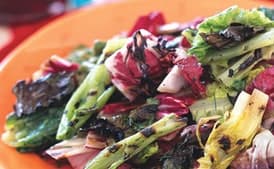 Grilled Radicchio Salad with Sherry-Mustard Dressing