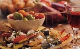 Grilled Ratatouille Salad with Feta Cheese