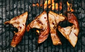 Grilled Salmon Collars