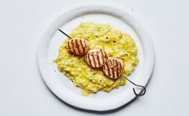 Grilled Scallops with Creamed Corn