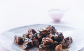 Grilled Spiced White Mushrooms