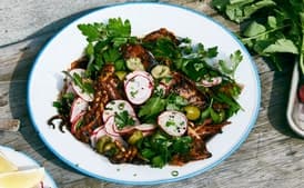 Grilled Squid with Chile Dressing And Radishes