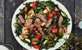 Grilled Steak Panzanella Salad with Tomato Vinaigrette