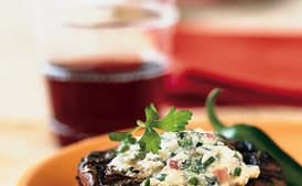 Grilled Steaks with Blue Cheese and Chiles
