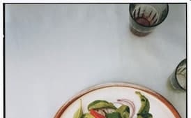 Grilled Veal Chops with Arugula and Basil Salad