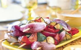 Grilled Vegetables with Mint Raita