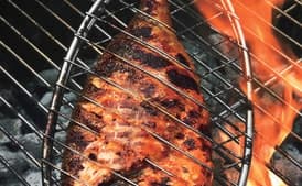 Grilled Whole Sea Bream with Chile Glaze