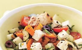 Grilled Zucchini and Bell Pepper Fattoush