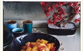 Guanabana Sherbet with Tropical Fruit