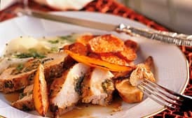 Guava-Stuffed Chicken with Caramelized Mango