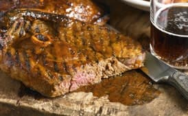 Guinness-Brined BBQ Lamb Steaks