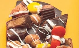 Halloween Peanut Butter and Toffee Candy Bar